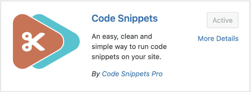 Code Snippets plugin to add CSS.
