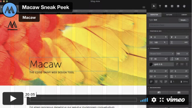 Macaw-web-design-tool-software