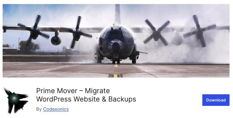 Prime Mover – Migrate WordPress Website & Backups