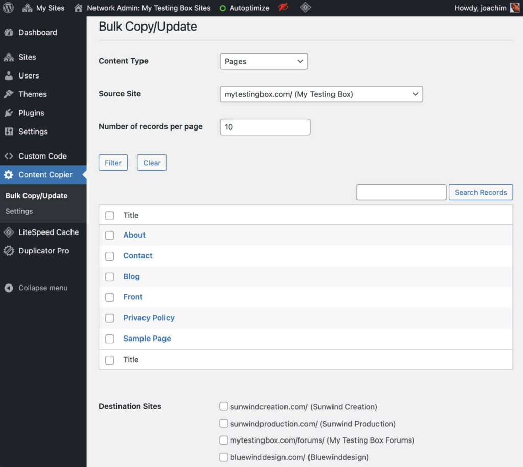 Multisite plugins - Easy Web Design Tutorials